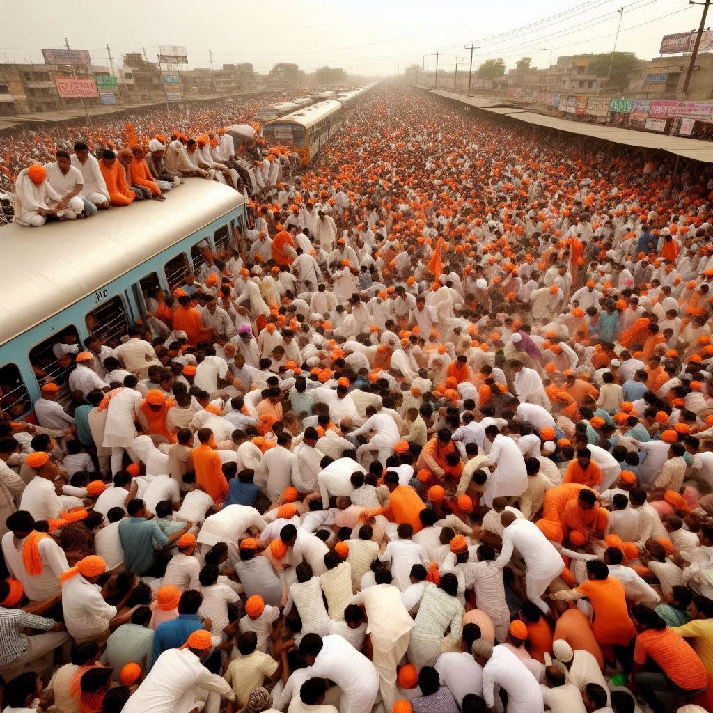 हाथरस में नारायण साकार भोले बाबा सत्संग में भगदड़: भीड़भाड़ मुख्य कारण