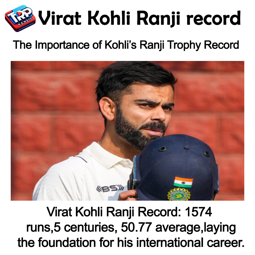 Virat Kohli Ranji record