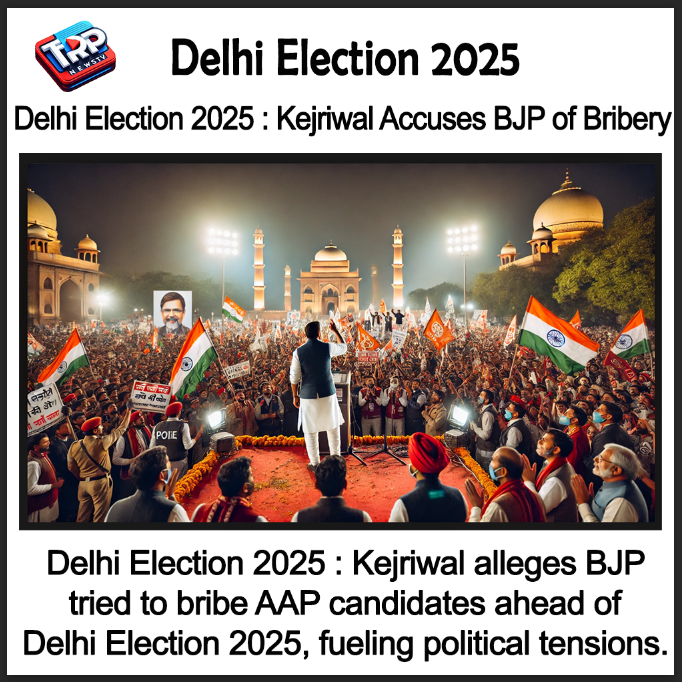 Delhi Election 2025 : Kejriwal Accuses BJP of Bribery