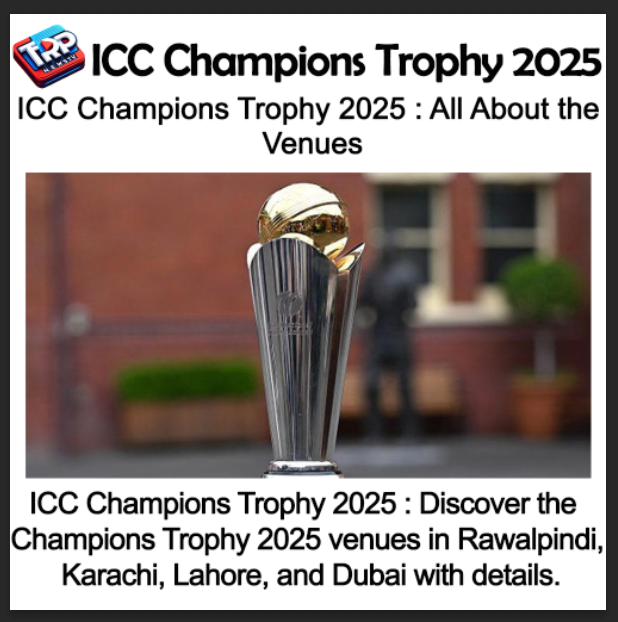 ICC Champions Trophy 2025